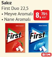FİRST SAKIZ 22,5 G FİRST SAKIZ 22,5 G